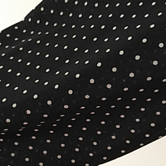 Liz Claiborne Black & Cream Polka Dot Sheer Blouse - Picture 5 of 8